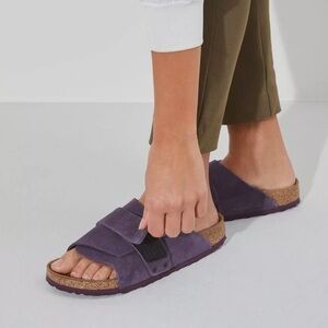 Birkenstocks Kyoto Suede Sandal Wine Purple
